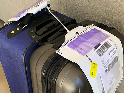 Send your luggage suitecase to the US